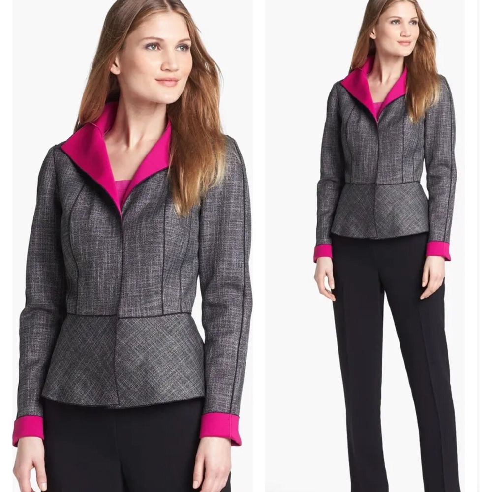 LAFAYETTE 148 NEW YORK AMANDA PEPLUM JACKET 12